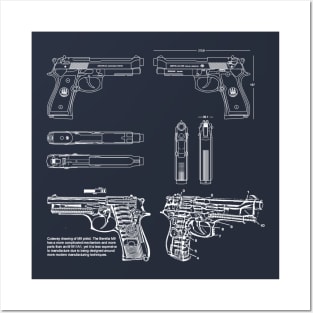 beretta m9 Posters and Art